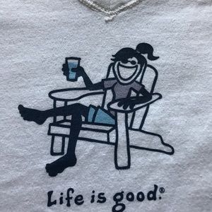 Life is good White T-shirt size L
